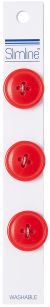 Blumenthal Lansing Slimline Buttons Series 1 Red 4 Hole 34 Inch 3Per Pkg