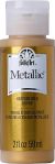 Folkart Metallic Acrylic Paint 2Oz Pure Gold