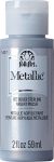 FolkArt Metallic Acrylic Paint 2oz Silver Sterling