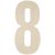 Baltic Birch Collegiate Font Letters and Numbers 13inch 8