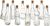 Glass Bottle Assortment 5inches Clear