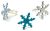 Creative Impressions Painted Metal Paper Fasteners 50 Per Pkg Snowflakes Pearl