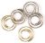 Mini Metal Spiral Clips .5inch 25 Per Pkg Gold and Silver