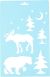 Momenta Stencil 7inchX11inch Moose and Bear