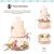 Sweet Tooth Fairy Tiered Cake Stand 19pcs Rose Gold