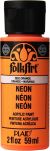 FolkArt Neon Acrylic Paint 2oz Orange