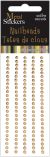 Mark Richards Metal Stickers Nailheads 3mm Round 125 Per Pkg Gold