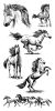 Inkadinkado Clear Stamps 4inchX8inch Horses