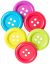 Blumenthal Favorite Findings Big Buttons 6 Per Pkg Fun