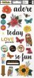 Vicki Boutin Wildflower and Honey Stickers 6inchX12inch 49 Per Pkg Accent and Phrase W Gold Foil