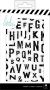 Heidi Swapp Honey and Spice Clear Stamps Alpha
