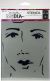 Dina Wakley Media Stencils 9 inch X6 inch She Sees 1 Pack of 1 Sheet