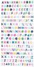 PinkFresh Puffy Mini Alpha Stickers Noteworthy