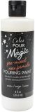American Crafts Color Pour Magic Pre Mixed Paint 8oz Snow