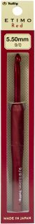 Tulip Etimo Red Crochet Hook W Cushion Grip Size 9 5.50mm