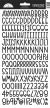 Doodlebug Sunshine Cardstock Alpha Stickers 6 inch X13 inch Beetle Black