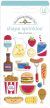Doodlebug Sprinkles Adhesive Enamel Shapes Taste Of Summer Bar B Cute