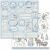 Stamperia Double Sided Cardstock 12inchX12inch Tag and Frames Winter Tales