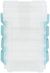 John Bead Joy Filled Storage Stackable Containers 4 Per Pkg Clear Turquoise 3 inch X2.5 inch X1 inch 