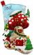 Bucilla Felt Stocking Applique Kit 18inch LongGnome For Christmas