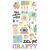 Let s Get Crafty Chipboard Stickers 6 inch X12 inch 