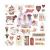 Farm Sweet Farm Cardstock Ephemera 34 Per Pkg Shapes Tags Words Foiled Accents