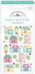 Doodlebug Sprinkles Adhesive Enamel Shapes Home Sweet Home