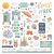 Photoplay Paper Beach Vibes Stickers 12 inch X12 inch Elements