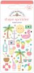 Doodlebug Sprinkles Adhesive Enamel Shapes Seaside Summer