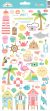 Doodlebug Cardstock Stickers 6 inch X13 inch Seaside Summer Icons