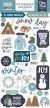 Snowed In Chipboard 6 inch X13 inch Accents