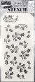 Stampers Anonymous Tim Holtz Layered Stencil 4.125 inch X8.5 inch Hollyberry