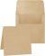 Graphic 45 Staples Square Card 5.25 inch X5.25 inch With Envelope Kraft