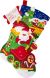 Bucilla Felt Stocking Applique Kit 18 Inch Long Santa s Peppermint Express