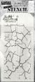 Stampers Anonymous Tim Holtz Layered Stencil 4.125 inch X8.5 inch Fractured