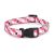 Casual Canine Pooch Patterns Dog Collars 14-20 in Pink Argyle