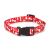 Casual Canine Pooch Patterns Dog Collars 10-16 in Red Bone